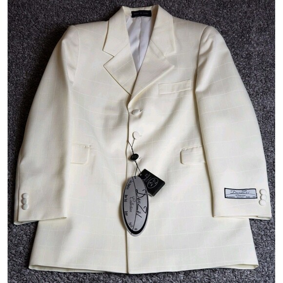 DenZel Collection Satiny Cream 2 Piece Suit Style No:M68335 Color No:07 NWT Mint